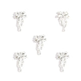 10pcs 6 colors alloy bow Charm Hollow Pendant For DIY Necklace Bracelet Earrings Jewelry Crafts Making Accessories 28*15mm N183