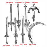 10-16pcs Gun black 16 Styles Mixed Alloy CharmsAnimation game weapon Pendant For DIY Handmade Jewelry Material