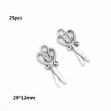 4-25pcs New Product Antique silver color learning tools Charms Pendant Jewelry Metal Alloy Jewelry Marking  U054