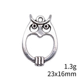 20pcs 23x16mm 2 Colors Antique Bronze Color Antique Silver Color Owl Charms For DIY Jewelry Making