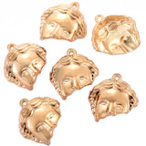 4 colors 10pcs Fashion CreativityHalf People Face Pendant for DIY Women Men Bracelet earrings Necklace Jewelry Making I1125