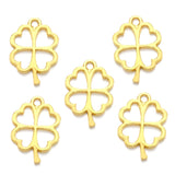 10 colour 20pcs Antique silver color Charms lucky four leaf clover Making pendant fit DIY Handmade Jewelry 24*17mm Q402