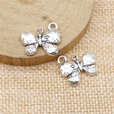10pcs 15x18mm 2 Colors Antique Bronze Color Antique Silver Color Butterfly Charms For DIY Jewelry Making