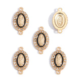 10Pcs Double-Drop Alloy Diamond-Studded Pendants DIY Necklace & Bracelet Jewelry Components Jewelry Making Materials W641