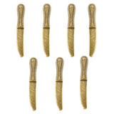 50pcs 4 Colors Mini tableware Spoon fork Dining knife Charms DIY Clothing luggage accessories Jewelry Making 19*5mm J492