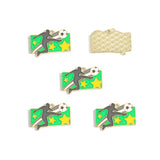 5pcs flag Football Soccer Charm Jewelry Accessories Diy Making Necklace Earring Pendant Craft Supplies Gold Plated W481