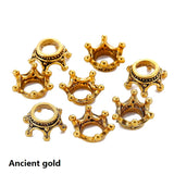 20pcs 7 colors Crown Charms Pendants for Bracelet Necklace DIY Jewelry Making Finding Accessories 12*6mm N202