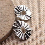 20pcs 22x18mm Hollowed-Out Pleated Egg-Shaped Geometric Charms For DIY Jewelry Making