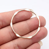 10pcs 43x43mm 5 Colors Embossed Hollowed-Out Geometric Circle Charms For DIY Jewelry Making