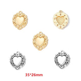 5pcs 2 colour Heart shaped Cross Charms Halloween Charms DIY Handmade Necklace Bracelet Earrings Jewelry Accessories W273