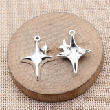 10pcs 35x23mm 5 Colors Star Charms For DIY Jewelry Making