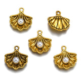 10 pcs 6 color Pearl Shell Charms Earrings bracelets Pendants For Jewelry Making Diy Handmade Jewelry 15*15mm D7155