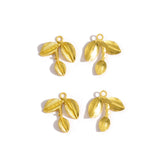 10 pcs 5 colors leaf Charms Pendants for Bracelet Necklace pendant DIY Jewelry Making Finding Accessories 27*23mm Q302