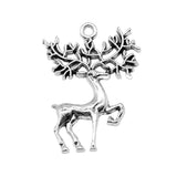 2pcs 30x42mm 2 Colors Antique Bronze Color Antique Silver Color Elk Deer Charms For DIY Jewelry Making