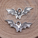 20pcs 21x9mm 2 Colors Antique Bronze Color Antique Silver Color Bat Charms For DIY Jewelry Making