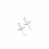 80pcs 6color cross Charm for Earring necklace Metal Pendant Fit bracelet necklace earring Jewelry making 18*9mm T56