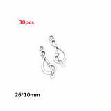 Zinc alloy 10-30pcs Multiple styles Antique Silver plated musical instrument Charms for bracelet necklace DIY jewelry Pendant