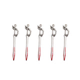 5 pcs 20 styles Halloween Zinc Alloy Bloody Dagger Color Charms Knife Pendants for DIY Bangle Bracelet necklace Findings W430