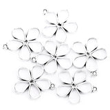 40pcs 11 colors flower petal Zinc alloy Charms for Jewelry Making Fashion Earrings Pendants Necklaces Bracelet Accessories DIY