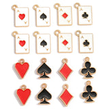 20pcs Creative black/white Ace Poker Charms for Necklaces Earrings Bracelets Pendants DIY Jewelry Making Accessories Handmade