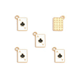 20pcs Creative black/white Ace Poker Charms for Necklaces Earrings Bracelets Pendants DIY Jewelry Making Accessories Handmade