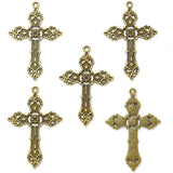 4pcs 6 Color cross Charm for Key Chain Bracelet Necklace earring Pendant  DIY Handmade Jewelry Accessories 37*57mm T107
