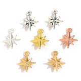 30pcs 5 Colors star Charms For Bracelet Earring necklace Pendants DIY Handmade Jewelry Accessories Making 14*11mm L351