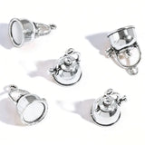 10Pcs Alloy Kettle Pendant 18*14mm Suitable for DIY Necklace Bracelet Keychain Bag Pendant Jewelry Making Material J526