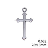 40pcs 28x13mm 2 Colors Antique Silver Color Antique Gold Color Cross Charms For DIY Jewelry Making