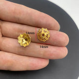20-40pcs KC Alloy Flower Holder Partition Bead Cap Bead Holder Cap DIY Step Shaking Hairpin Hairpin Crown Accessories V149