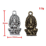 10pcs 26x14mm 2 Colors Antique Bronze Color Antique Silver Color Elephant Charms For DIY Jewelry Making