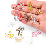 20pcs 6 Colors butterfly Charms For Bracelets Necklace Pendant DIY Handmade Jewelry Making accessories 20*19mm D2139