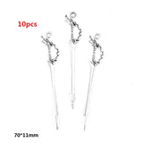 10-50pcs Mixed Styles Antique Knight Sword Anime weapon Charm for Jewelry Making DIY Handmade Weapons Personality Necklace