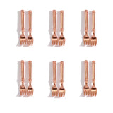 50pcs 6 Colors Mini tableware Spoon fork Dining knife Charms DIY Clothing luggage accessories Jewelry Making 21*3mm J511