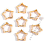20pcs inside diameter 9mm star Frame Wrapped Bead Connect Spacers Through Hole Beading Cap DIY Bracelet for Jewelry Making R234