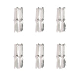 50pcs 6 Colors Mini tableware Spoon fork Dining knife Charms DIY Clothing luggage accessories Jewelry Making 21*3mm J511
