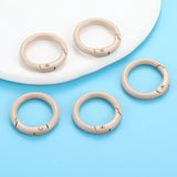 20/25/30/35/41mm Multi-colors Mixed Spray painting Alloy Keychain DIY Jewelry Making Findings V161