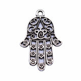 10pcs 30x20mm 2 Colors Antique Bronze Color Antique Silver Color Hand Palm Charms For DIY Jewelry Making