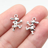 20pcs 15x11mm 2 Colors Antique Bronze Color Antique Silver Color Rabbit Charms For DIY Jewelry Making