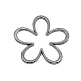 10pcs 34x33mm 3 Colors Antique Bronze Color Antique Silver Color Antique Gold Color Hollow Flowers Charms