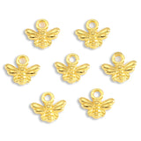 40pcs 7 Colors small bee Charms For Bracelets Necklace Pendant DIY Handmade Jewelry Making accessories 11*11mm D2150
