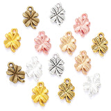 40pcs 7color Four leaf clover Charm for Earring necklace Metal Pendant Fit bracelet necklace earring Jewelry making 17*11mm Q404