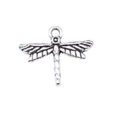 20pcs 16x19mm 2 Colors Antique Bronze Color Antique Silver Color Dragonfly Charms For DIY Jewelry Making
