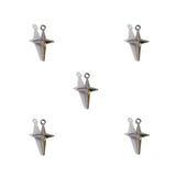 50Pcs Alloy Four-Pointed Star Charms for Jewelry Making DIY Necklaces Bracelets Earrings Keychains and Other Accessories L352