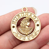 2pcs 40x35mm Antique Bronze Color Antique Silver Color Antique Gold Color Ancient Egypt Series Hurghada Souvenir Charms