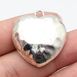 5pcs 35x32mm/41x20mm/26x17mm Antique Silver Color Baroque Style Hammered Pendant For DIY Jewelry Making