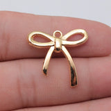 10pcs 25x24mm 5 Colors Bow Charms For DIY Jewelry Making
