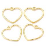 20pcs 5 colors hollow Hearts Charms Necklace Pendant Bracelet Jewelry Making Handmade Crafts diy Supplies 25*25mm