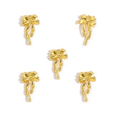 10pcs 6 colors alloy bow Charm Hollow Pendant For DIY Necklace Bracelet Earrings Jewelry Crafts Making Accessories 28*15mm N183