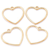 20pcs 5 colors hollow Hearts Charms Necklace Pendant Bracelet Jewelry Making Handmade Crafts diy Supplies 25*25mm